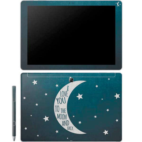 To The Moon And Back Galaxy Book 12in Skin